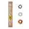 Glitzhome® 5ft. Brown Welcome Wood Porch Sign with 4 Changeable Wreaths
